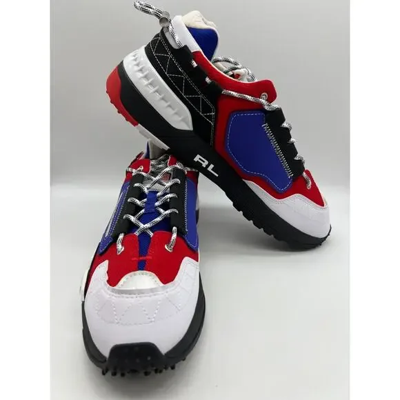 Polo Ralph Lauren PS200 SK HTL Men's Red Blue White Shoes Size 14 NEW Athletic Shoes